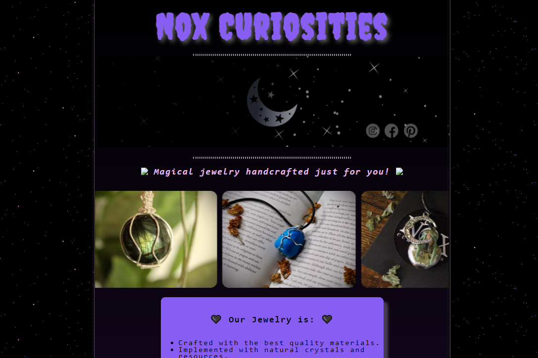 Nox Curiosities Project