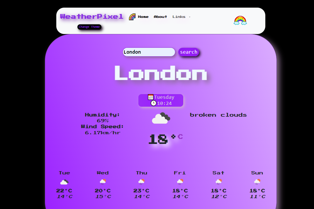 Pixel Weather app